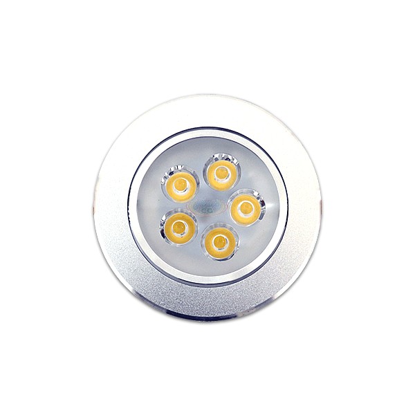 5W 3.5吋 LED投射崁燈(5珠)，9.5cm嵌入孔，燈頭可調整角度
