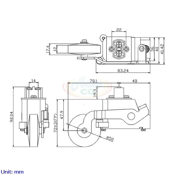 電梯用單輪極限開關(Big Roller)，電梯零件
