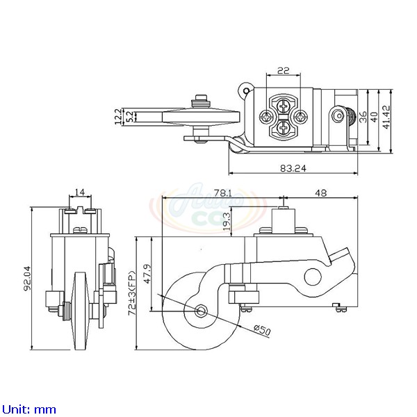 電梯用單輪極限開關(Small Roller)，電梯零件